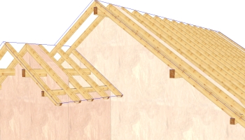 Auto-adaptation des murs à la sous-toiture